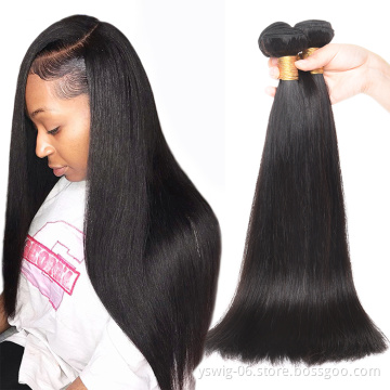 10A Unprocessed proudness brazilian straight hair bundles 100% cuticle aligned virgin hair